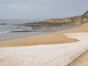 Schnee am Strand